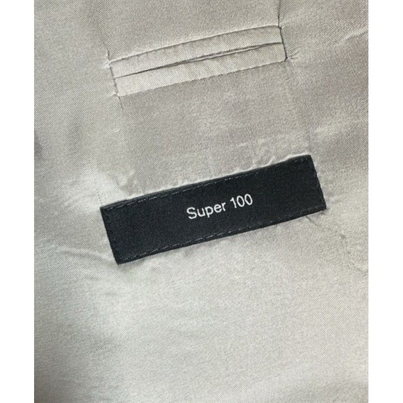 Hugo Boss Mens Super 100 Blazer 44R Wool Silver Gray Coat Pasolin Movie Formal - Picture 15 of 16